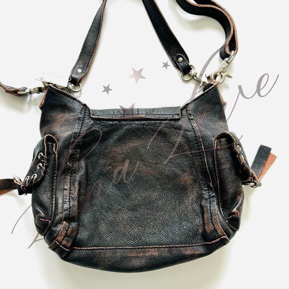 FREE PEOPLE We The Free Baby Leigh Distressed Tote In Aged Graphite NWT - Picture 10 of 14